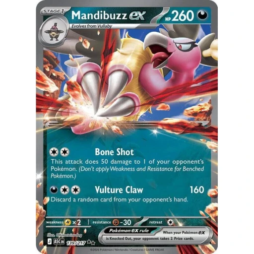 ME: Ascended Heroes - 139/217 - Mandibuzz ex