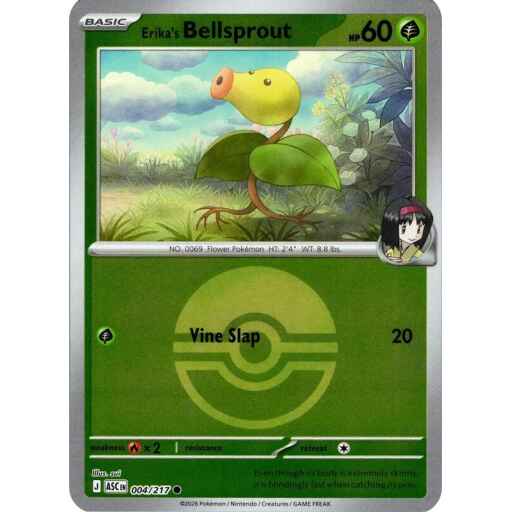 ME: Ascended Heroes - 004/217 - Erika's Bellsprout (Poke Ball) - Reverse Holo