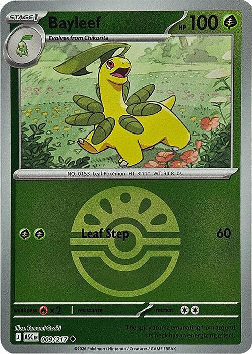 ME: Ascended Heroes - 009/217 - Bayleef (Friend Ball) - Reverse Holo