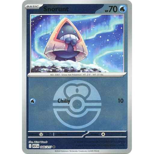 ME: Ascended Heroes - 046/217 - Snorunt - 046/217 (Love Ball) - Reverse Holo