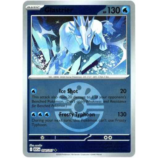 ME: Ascended Heroes - 054/217 - Glastrier (Friend Ball) - Reverse Holo