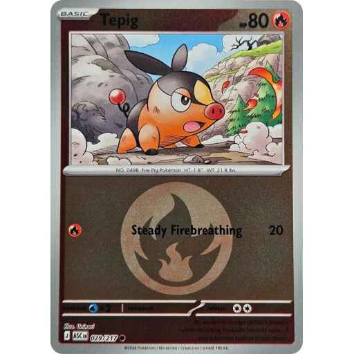 ME: Ascended Heroes - 029/217 - Tepig (Energy Symbol Pattern) - Reverse Holo