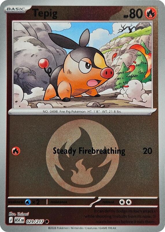 ME: Ascended Heroes - 029/217 - Tepig (Energy Symbol Pattern)