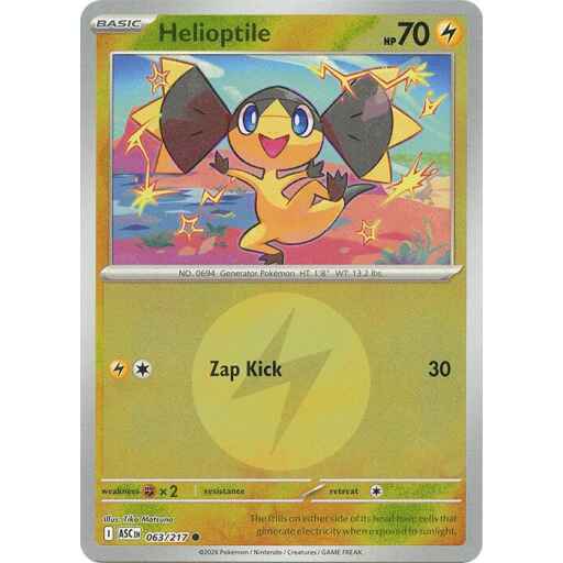 ME: Ascended Heroes - 063/217 - Helioptile (Energy Symbol Pattern)