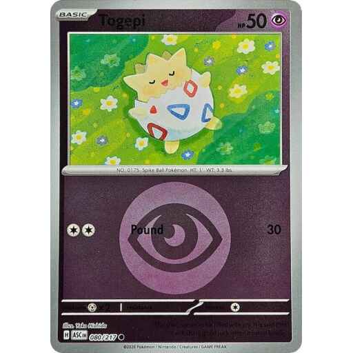ME: Ascended Heroes - 080/217 - Togepi (Energy Symbol Pattern) - Reverse Holo