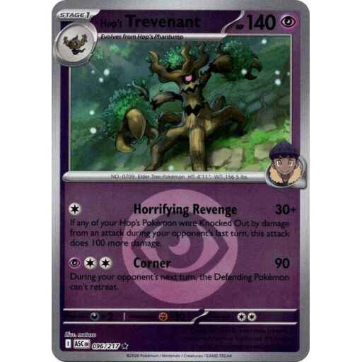 ME: Ascended Heroes - 096/217 - Hop's Trevenant - 096/217 (Energy Symbol Pattern) - Reverse Holo