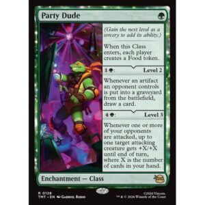 Teenage Mutant Ninja Turtles - 128 - Party Dude - Rare - G - Non-foil (Front)