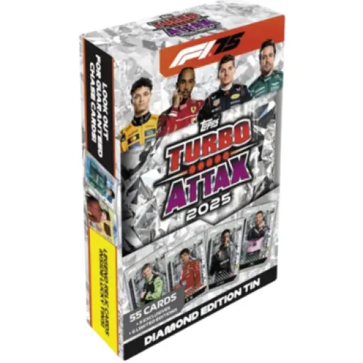 Topps Chrome Formula 1 Turbo Attax 2025 Diamond Edition Tin