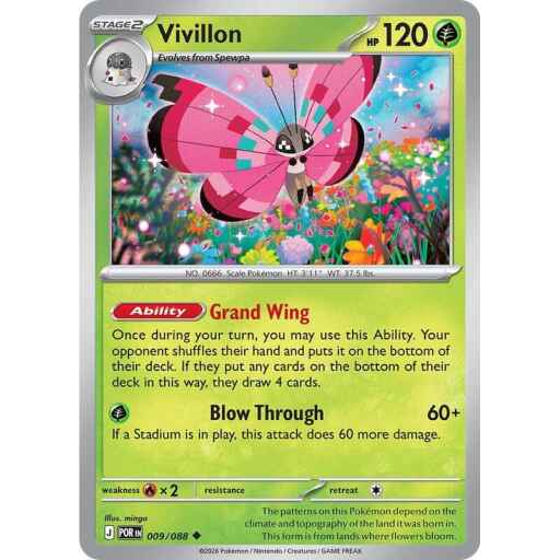 ME03: Perfect Order - 009/088 - Vivillon - Reverse Holo
