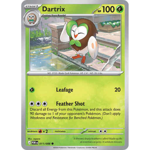 ME03: Perfect Order - 011/088 - Dartrix - Reverse Holo