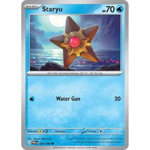 ME03: Perfect Order - 020/088 - Staryu - Reverse Holo