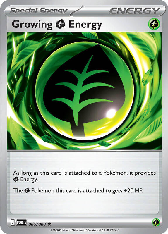 ME03: Perfect Order - 086/088 - Growing Grass Energy - Reverse Holo