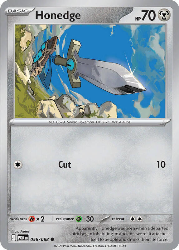 ME03: Perfect Order - 056/088 - Honedge - Reverse Holo