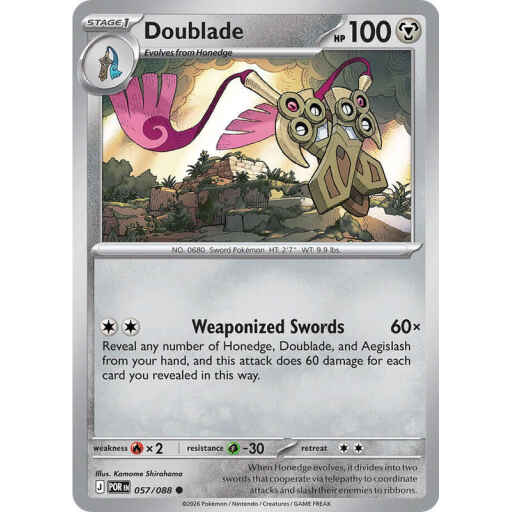 ME03: Perfect Order - 057/088 - Doublade - Reverse Holo