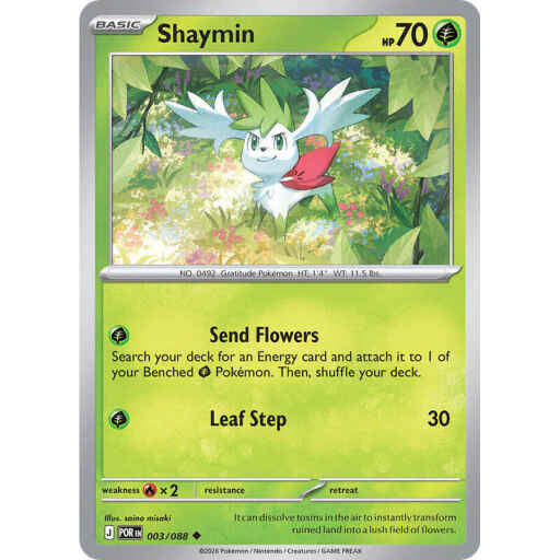 ME03: Perfect Order - 003/088 - Shaymin - Reverse Holo