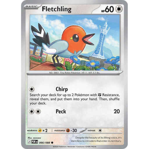 ME03: Perfect Order - 066/088 - Fletchling - Reverse Holo