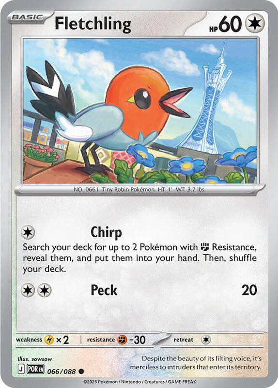 ME03: Perfect Order - 066/088 - Fletchling - Reverse Holo