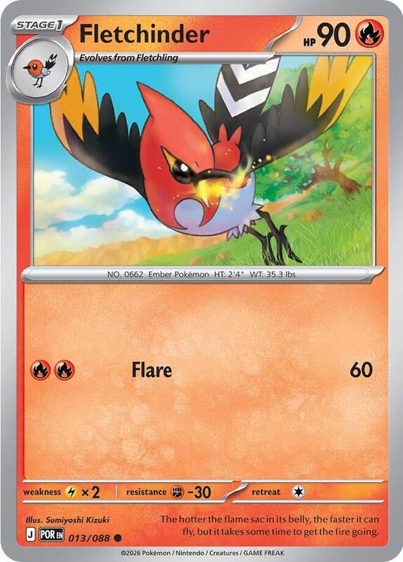 ME03: Perfect Order - 013/088 - Fletchinder - Reverse Holo