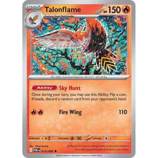 ME03: Perfect Order - 014/088 - Talonflame - Reverse Holo