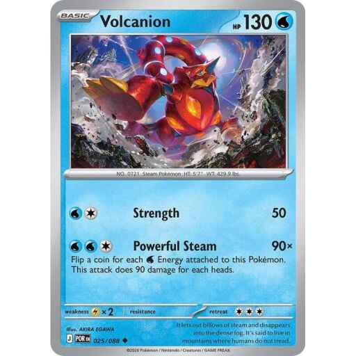 ME03: Perfect Order - 025/088 - Volcanion - Reverse Holo