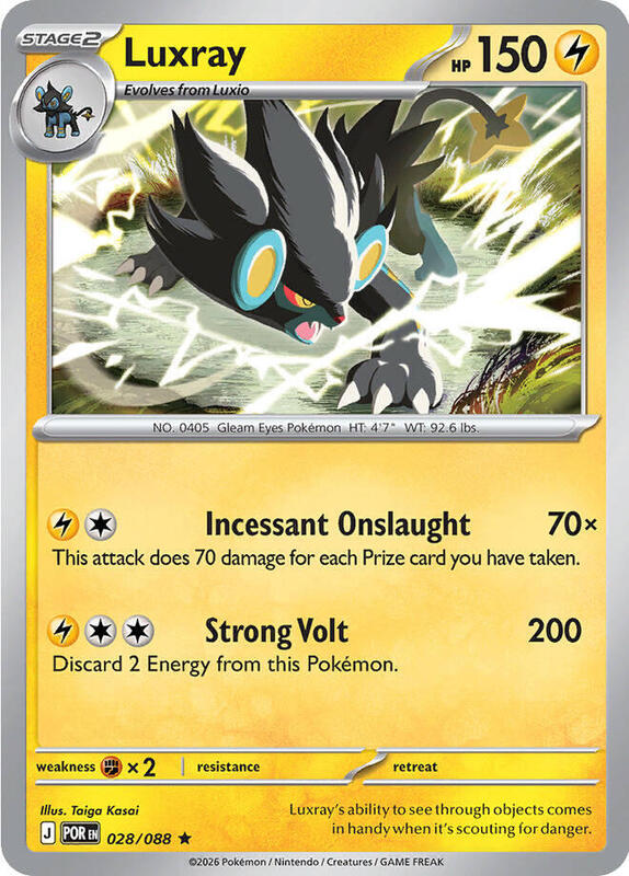 ME03: Perfect Order - 028/088 - Luxray - Reverse Holo