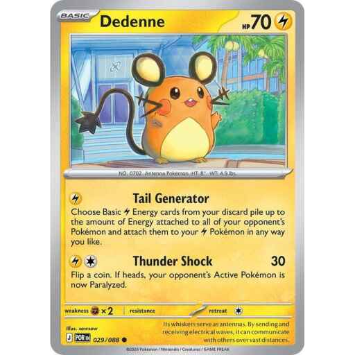 ME03: Perfect Order - 029/088 - Dedenne - Reverse Holo