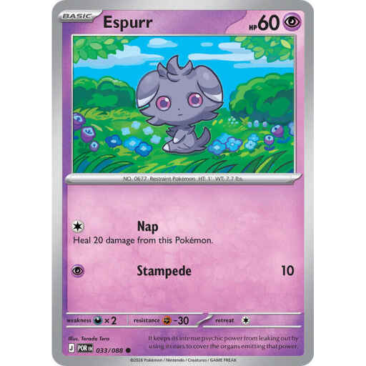 ME03: Perfect Order - 033/088 - Espurr - Reverse Holo