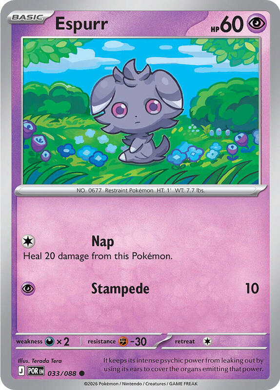 ME03: Perfect Order - 033/088 - Espurr - Reverse Holo