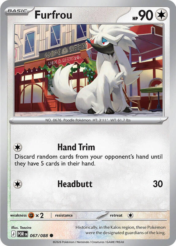 ME03: Perfect Order - 067/088 - Furfrou - Reverse Holo