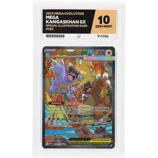 ACE 10 Gem Mint - 2025 Pokemon Mega Evolution Mega Kangaskhan Ex #182/132