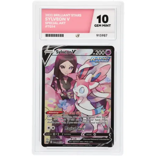 ACE 10 Gem Mint - 2022 Brilliant Stars Sylveon V #TG14/TG30