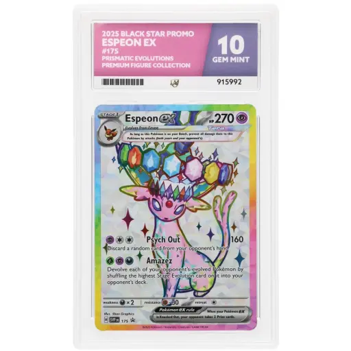 ACE 10 Gem Mint - 2025 Pokemon Black Star Promo Espeon Ex #175