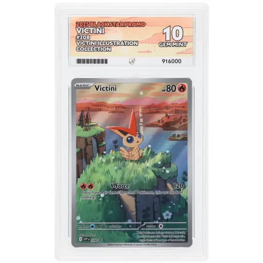 ACE 10 Gem Mint - 2025 Pokemon Black Star Promo Victini #208