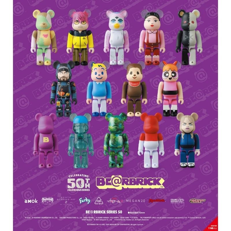 MEDICOM TOY BE@RBRICK 100% Series 50 - Blind Box - Bilde 2