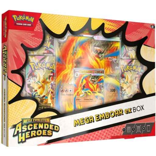 Pokemon Ascended Heroes Mega Emboar ex Box