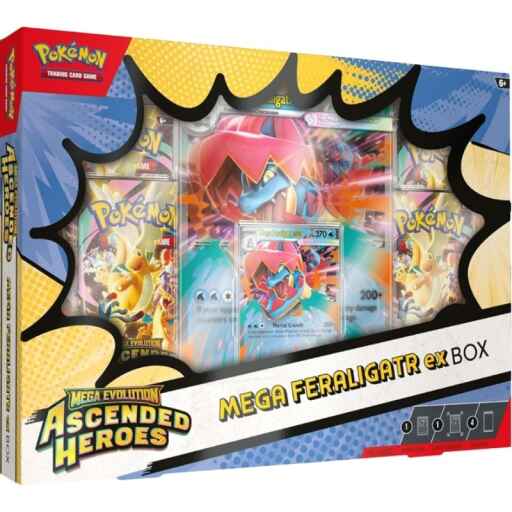 Pokemon Ascended Heroes Mega Feraligatr ex Box