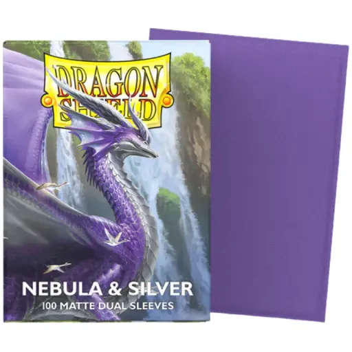 Dragon Shield Standard Matte Dual Sleeves - Nebula & Silver
