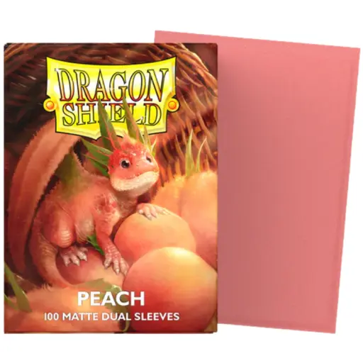 Dragon Shield Standard Matte Dual Sleeves - Peach