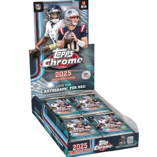 [Rip & Ship Exclusive] 2025 Topps Chrome Football NFL – Hobby Box