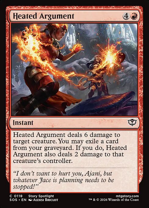 Secrets of Strixhaven - 118 - Heated Argument - Common - R - Foil (Front)