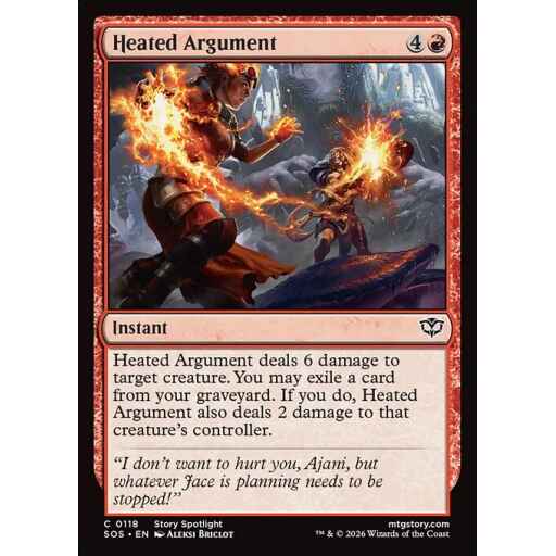 Secrets of Strixhaven - 118 - Heated Argument - Common - R - Non-foil (Front)