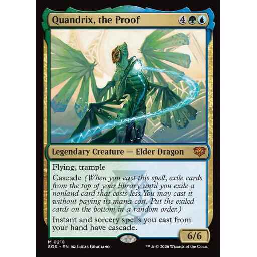 Secrets of Strixhaven - 218 - Quandrix, the Proof - Mythic - UG - Non-foil (Front)