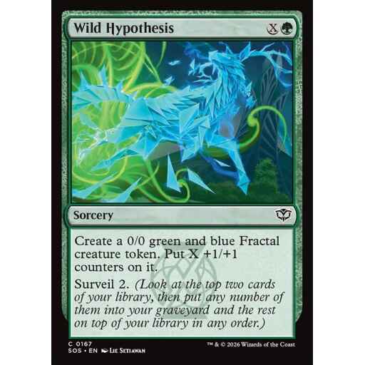 Secrets of Strixhaven - 167 - Wild Hypothesis - Common - G - Non-foil (Front)