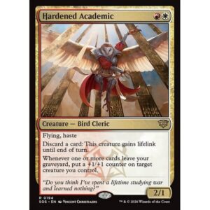 Secrets of Strixhaven - 194 - Hardened Academic - Rare - WR - Non-foil (Front)