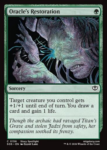 Secrets of Strixhaven - 156 - Oracle's Restoration - Common - G - Non-foil (Front)