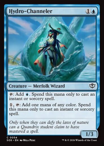 Secrets of Strixhaven - 54 - Hydro-Channeler - Common - U - Foil (Front)