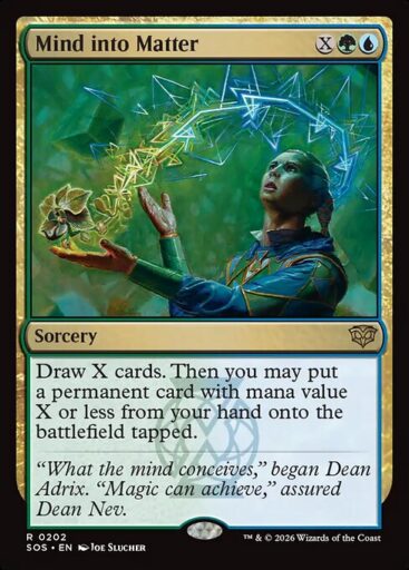 Secrets of Strixhaven - 202 - Mind into Matter - Rare - UG - Non-foil (Front)