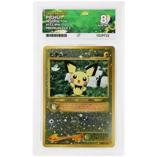 ACE 8 Near Mint-Mint - 2000 Pokemon Promo Pichu #172