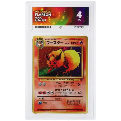 ACE 4 Very Good-Excellent - 1997 Pokemon Jungle Flareon #136