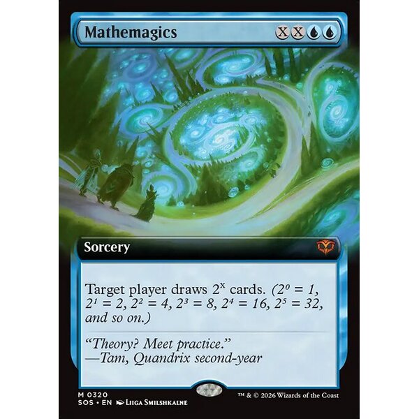 Secrets of Strixhaven - 320 - Mathemagics - Mythic - U - Non-foil (Front)